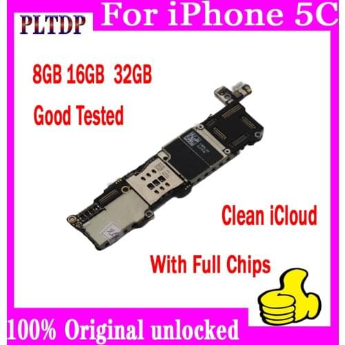 100% Completely Original unlocked for iphone 5C Motherboard with Chips,8GB 16GB 32GB for iphone 5C Logic boards,free shipping