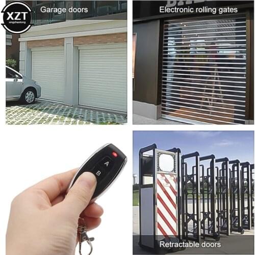 433MHz Garage Door Duplicator Learning Copy Code Wireless Metal 3 Keys Key Fob Control DC 6V Universal Auto Car Alarm System