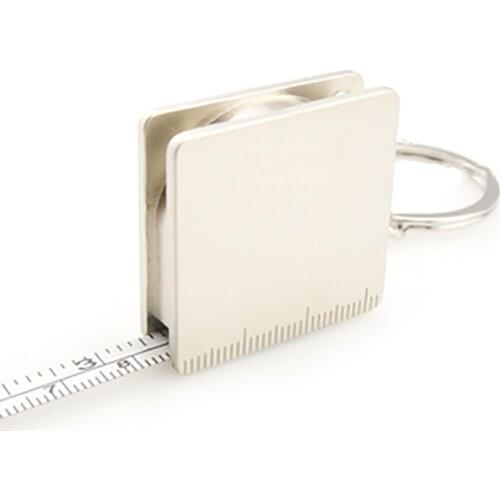 70cm All Metal Ruler Tape Measure with Keychain Multi-function Portable Tape Measure Retractable Ruler Measuring Tools