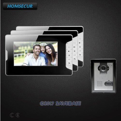 HOMSECUR 7inch Wired Video Door Phone Intercom System with Mute Mode for Home Security