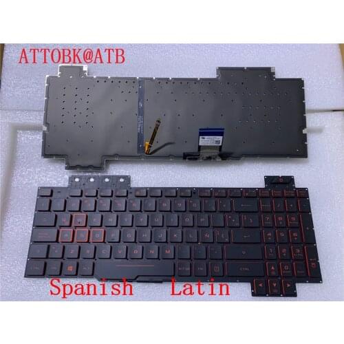 Spanish/Arabic/US/Latin Laptop Keyboard For ASUS TUF Gaming FX504 FX504GE FX504GD FX80 FX86S FX705 FZ80 ZX80G FX86FE Backlight