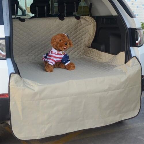 Car Trunk Mat Waterproof Oxford Pet Carriers Dog Car Seat Cover Protector Carrying Organizer Accessories Black Beige Gray Cover