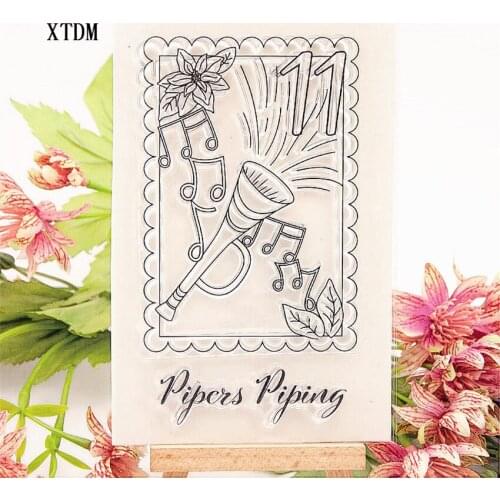 Hot selling horn transparent clear stamp / silicone seal roller stamp DIY scrapbook album / card production