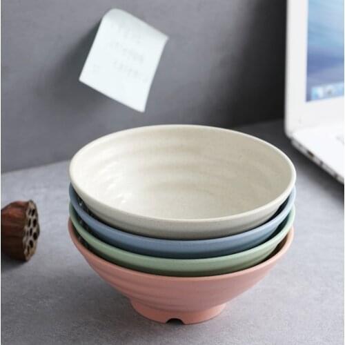 Noodle shop Instant noodle Bowl Ajisen noodle Bowl soup bowl large Japanese tableware plastic bowl commercial beef noodles malat