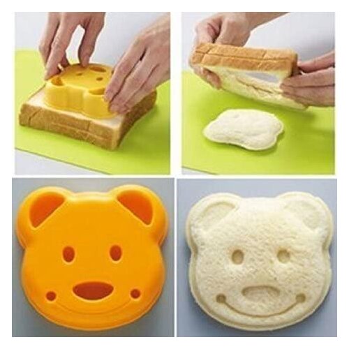 Bear Shape Sandwich Mold Cutter,Bread Sandwich Shapers Maker for Kids