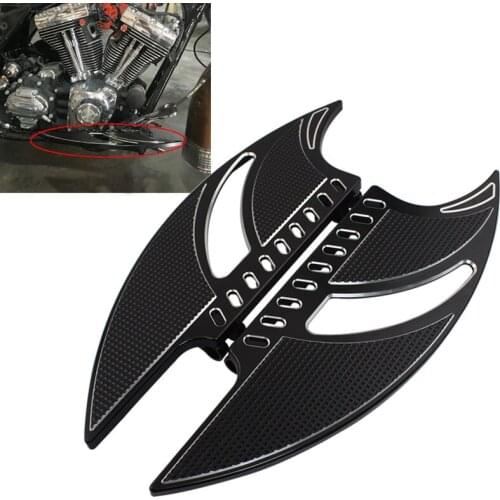 Motorcycle Black Floorboards Foot Pegs Footrest Pedals For Harley Touring Street Glide Road King Dyna Softail FL 1986-2015