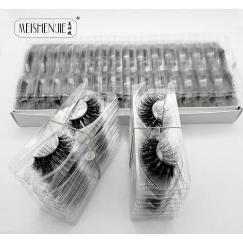 Wholesale 30 lots 3d mink lashes false eyelashes 30 pairs fluffy wispy fake lashes natural soft makeups lashes extension in bulk