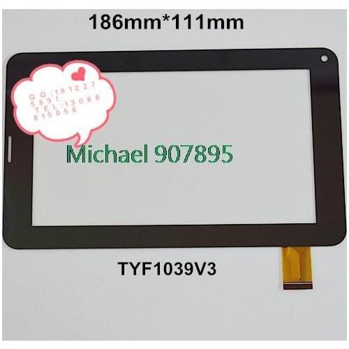 New 7inch tablet capacitive handwriting outside touch number is TYF1039V3 noting size and color