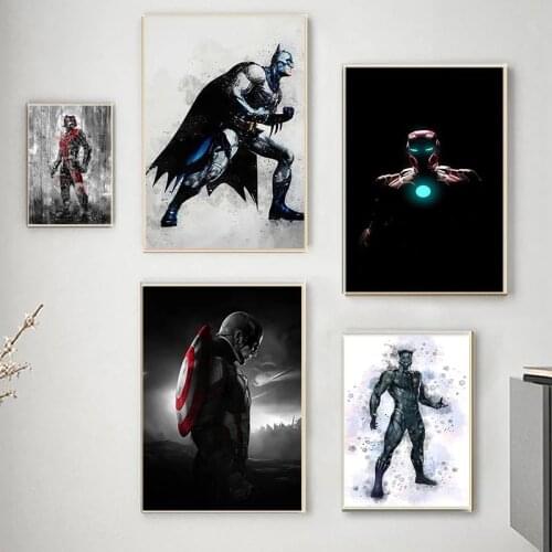 Marvel 5D Handmade Diamond Painting Cross Stitch Avengers Batman Captain America Iron Man Poster Electronic Stamp Cartoon Spider