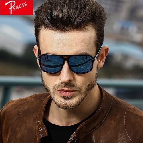 Psacss Square Sunglasses Men Polarized Male Handsome Driving Mirror Sun Glass High Quality Retro Lunette De Soleil Homme Shades