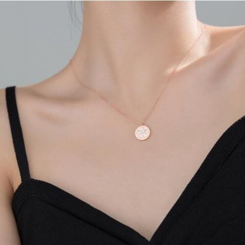 Silver Pendant Necklace 925 Sterling Silver Pendants Necklaces with Shell