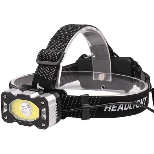 XPG+COB LED Headlamp Intelligent Induction USB Charging Bright Torch