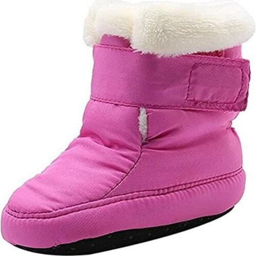 Baby Boy And Girl First Walkers Soft Snowboots Winter Foot Wear Shoes Toddler Skidproof Warm Thicken Boots 1Pair