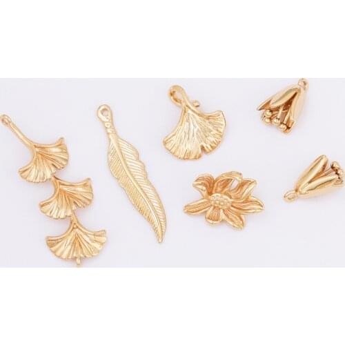 WHSOK 50Pcs Jewelry Accessories/Charms/Flower Shapes/Decoration/Pendants/DIY Making/Hand Made/Jewelry Findings & Components