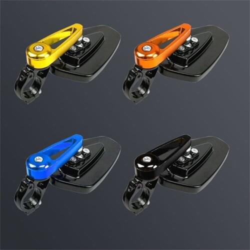 1 Pair 7/8" 22mm Universal Motorcycle Aluminum Rear View Black Handle Bar End Side Rearview Mirrors