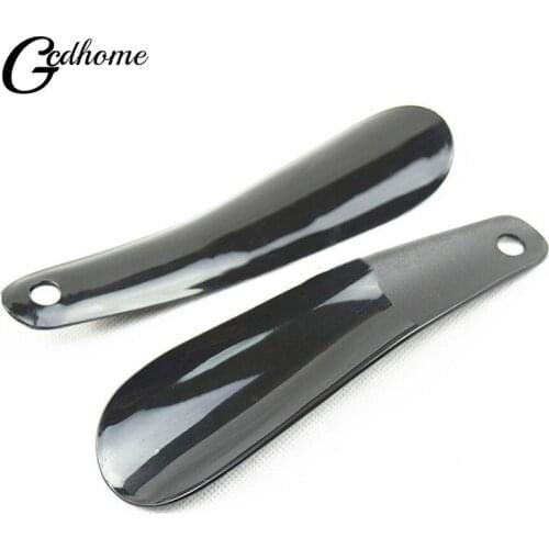 1PCS 16cm Shoe Horns Professional Black Plastick Shoe Horn Spoon Shape Shoehorn Shoe Lifter Flexible Sturdy Slip