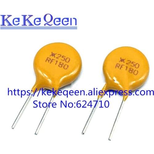 10PCS/LOT Self Recovery Fuse PPTC TRF250-180 X250RF180 250V 0.18A 180MA