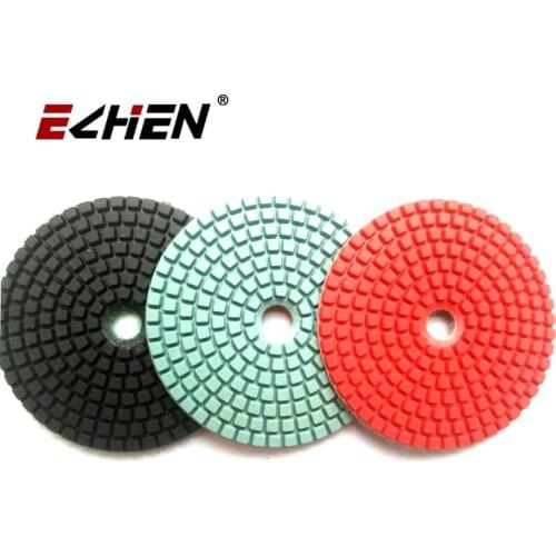 12 Pcs/lot Diamond Polishing Pad Wet Granite Polishing Pads Resin Flexible Marble Concrete Polishing Pad Sanding Discs Polisher