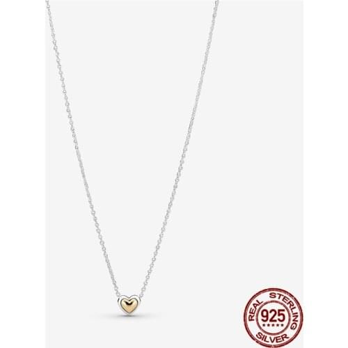 2021 New Hot Sale Genuine 925 Sterling Silver Crown Zircon Love Pendant Necklace Hot Fashion Design Necklace Jewelry