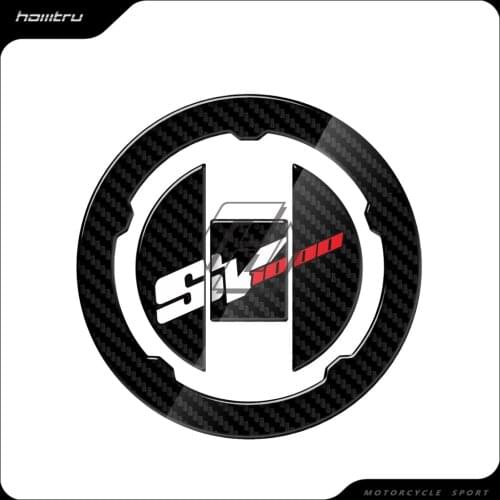3D Carbon-look Motorcycle Fuel Gas Cap Protector Decals Case for Suzuki SV1000 SV1000S SV 1000S 1000S 2003-2008