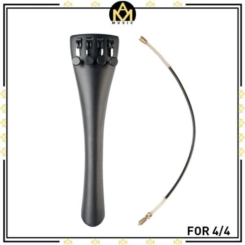 4/4 New Cello Tailpiece W/ Tailgut Tailcord 4 Fine Tuners Aluminum Alloy For 4/4 Cello Violin Family Parts Accessories