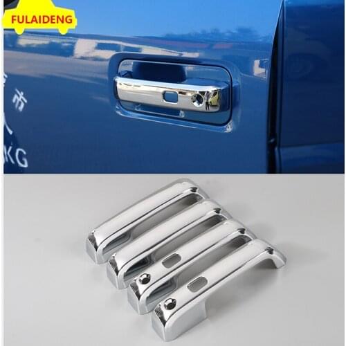 4pcs For Ford F150 F-150 2015-2018 ABS Chrome Side Door Handle Cover Trim Car Styling Accessories