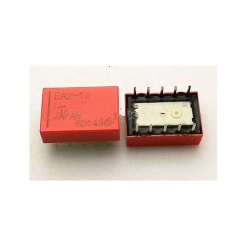 50pcs/lot EA2-12 EA2-12NU 10PIN 1A Can replace TQ2-12V G6H-2-12V