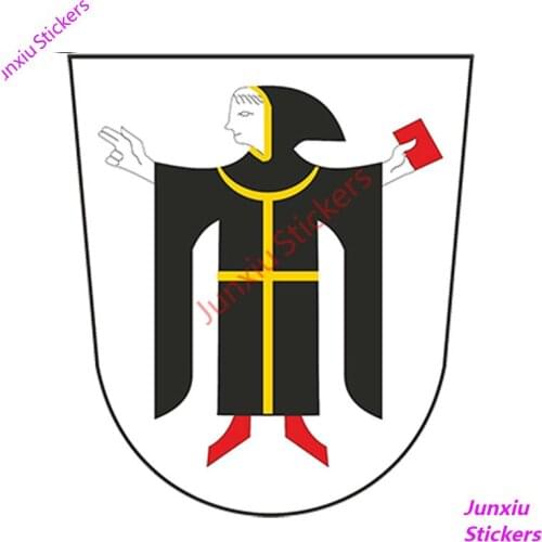 Car Sticker Styling Munchen Coat of Arms Bumper Laptop Tablet PC Door Locker Waterproof Scratch-Proof Car Accessories KK13*11cm
