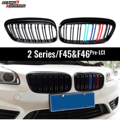 Front Kidney Grille Bumper For BMW 2 Series GT F45 F46