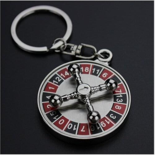 FREE SHIPPING BY DHL 100pcs/lot 2019 New Metal Russian Roulette Keychains Russian Roulette Keyrings for Promotion Gifts
