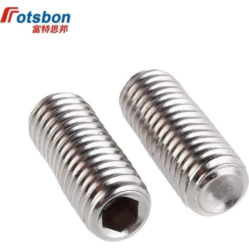 M6 Hex Socket Grub Screw With Cup Point Hexagon Head Set Screws Stainless Steel Vis Inoxydable Parafuso Inox Viti DIN916 ISO4029