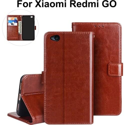 Redmi Go Case Redmi Go Case Flip Luxury Wallet PU Leather Cover Phone Case For Xiomi Xiaomi Redmi Go RedmiGo Case Protective 5.0