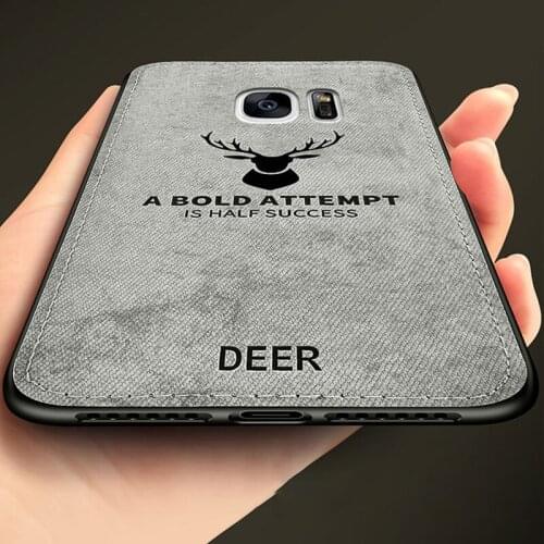 Luxury Cloth Deer Phone Case For Samsung Galaxy S7 S6 Edge Plus J2 J5 J7 Prime J4 J6 Plus J5 J7 2017 Cover Silicone Case Coque