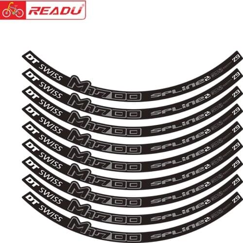 Mountain bike DT M1700 29 inch Wheel Set Sticker Bicycle Decoration Rim Ring Sticker Waterproof Sunscreen MTB Decals