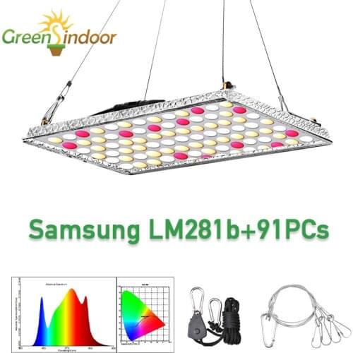 Indoor Led Grow Light LM281B Quantum Board 600W Hydroponics Full Spectrum Led Panel Light With Reflector Phyto Lamp For Plants
