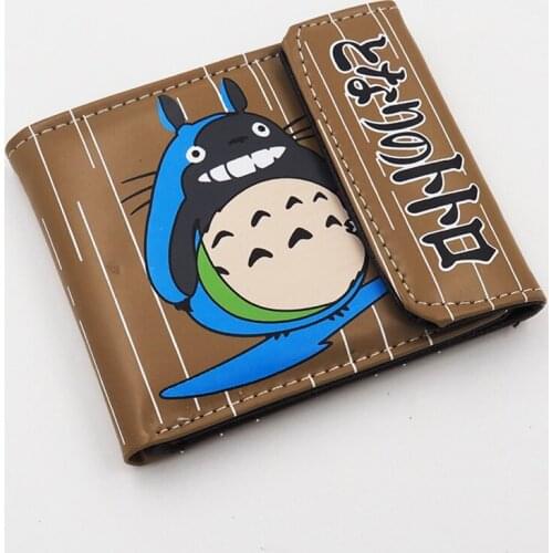 Japanese Anime Tonari no Totoro PU Short Wallet Purse Colorful Printing Type B