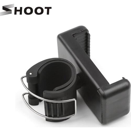 SHOOT 50-75mm Phone Clip Mount for GoPro Hero 7 6 5 Xiaomi Yi SJCAM SJ4000 Selfie Stick Handlebar 3 way Monopod Camera Accessory