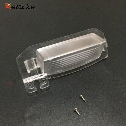 EEMRKE Car Rear Camera Bracket License Plate Lights Housing Mount for Mitsubishi Outlander for Mitsubishi i-MiEV for Peugeot iOn