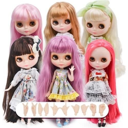 Neo Blyth Doll NBL Customized Shiny Face,1/6 BJD Ball Jointed Doll Ob24 Doll Blyth for Girl, Toys for Children NBL08