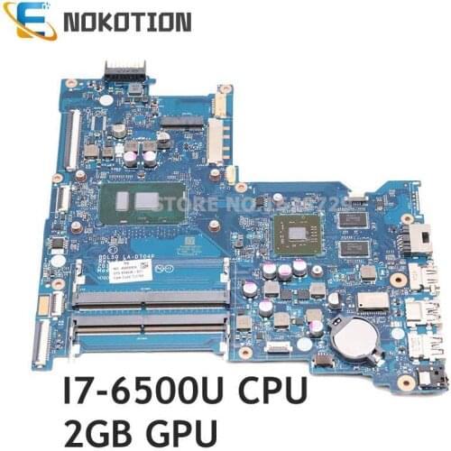 NOKOTION BDL50 LA-D704P 858868-601 858868-501 For HP 15-AY 15-ay015ds Laptop motherbard I7-6500U R7 M440 2GB Graphics
