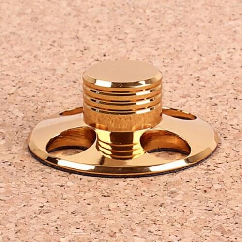 Metal Audio Vinyl Turntables Metal Disc Stabilizer Record Player Weight Clamp HiFi Disc Stabilizer Gold