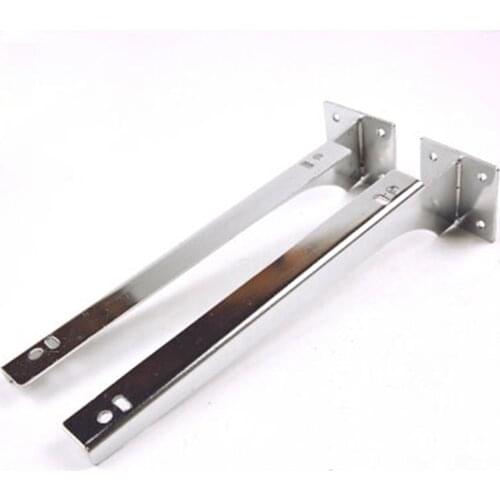 Metal Shelf Mounted Tripod Glass Partition Holder Pole Wall Mounting Metal Shelf Partition Holder Shelf Furniture Accessories