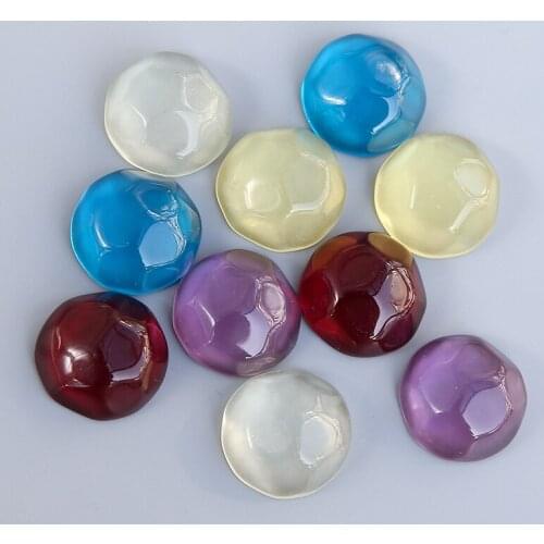 New stye 30pcs/lot Jelly color water ripples geometry rounds shape flatback beads diy jewelry earring/garment pendant accessory