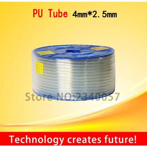 180Meter Pneumatic Component PU Tube Air Hose Pipe PU 4mm*2.5mm high pressure gas soft gas pump