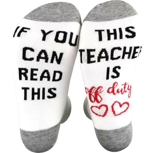 Teachers Day Gift Letter Socks Present Thankssgiving Day Teacher Gift Supply