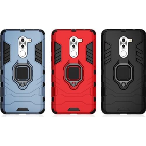 Shockproof Armor Case For Huawei Honor 6X Case Ring Holder Stand Phone Back Cover For Huawei GR5 2017 Honor 6X Honor6x 6 X Coque