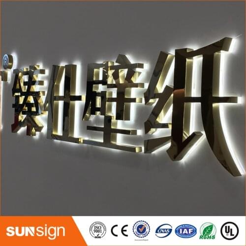 Advertising signage Wholesale LED acrylic letter sign advertising LED backlit signs