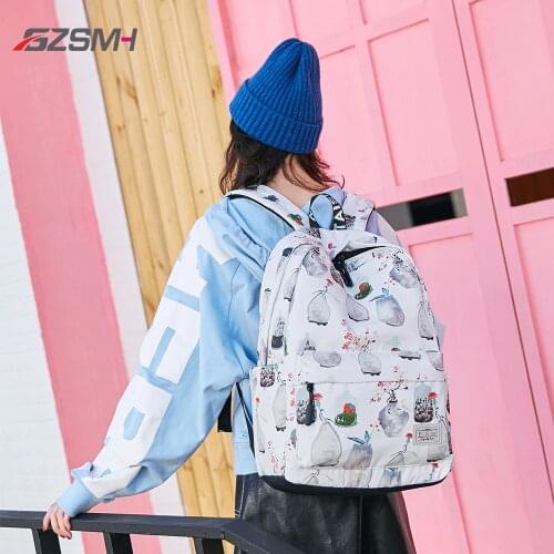 Women Medium Backpack Waterproof Vase Shape College University Supplies School Bags for Girls Teenager Laptop Rucksack Schoolbag