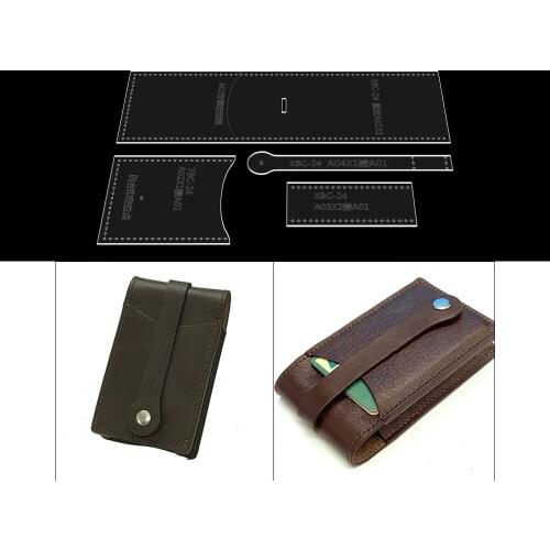 Plate Type Pattern Handmade Diy Leather Goods Leather Tools Car Key Bag Card Bag Acrylic Plate Type Template Mold