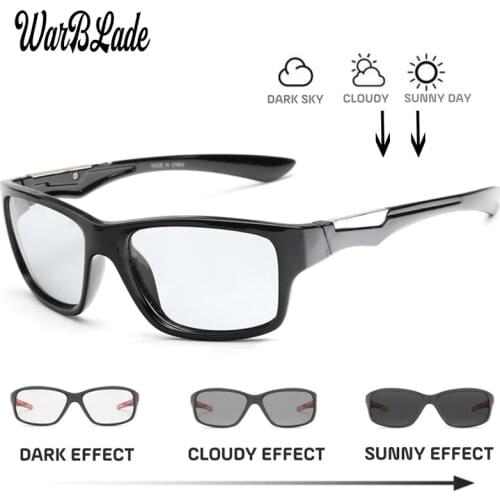 2019 Brand Polarized Photochromic Sunglasses Unisex Lens Eyewear Square Men Women Classic Anti Glare Glasses Fashion Goggles